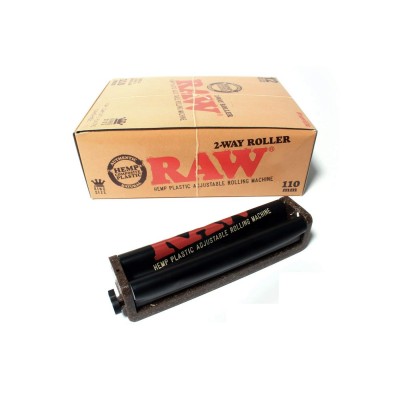RAW 110MM CIGARETTE PLASTIC ADJUSTABLE ROLLERS 12CT/PACK